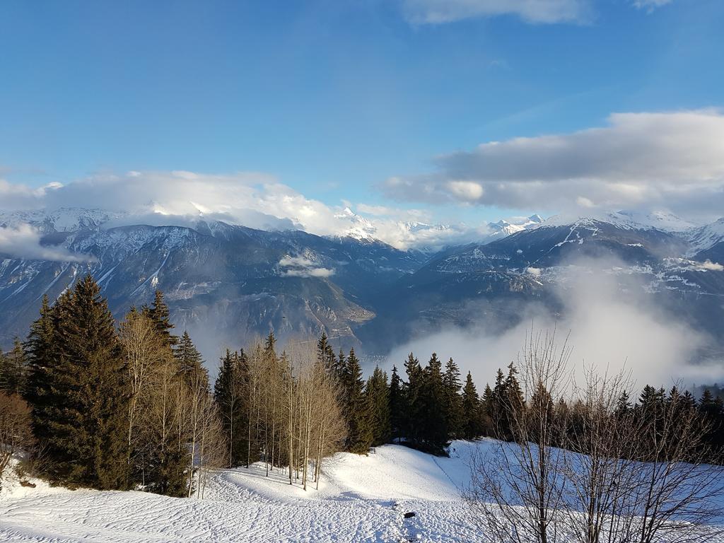 Appartement Clairiere Des Barzettes Avec Vue Magnifique Crans-Montana Ngoại thất bức ảnh